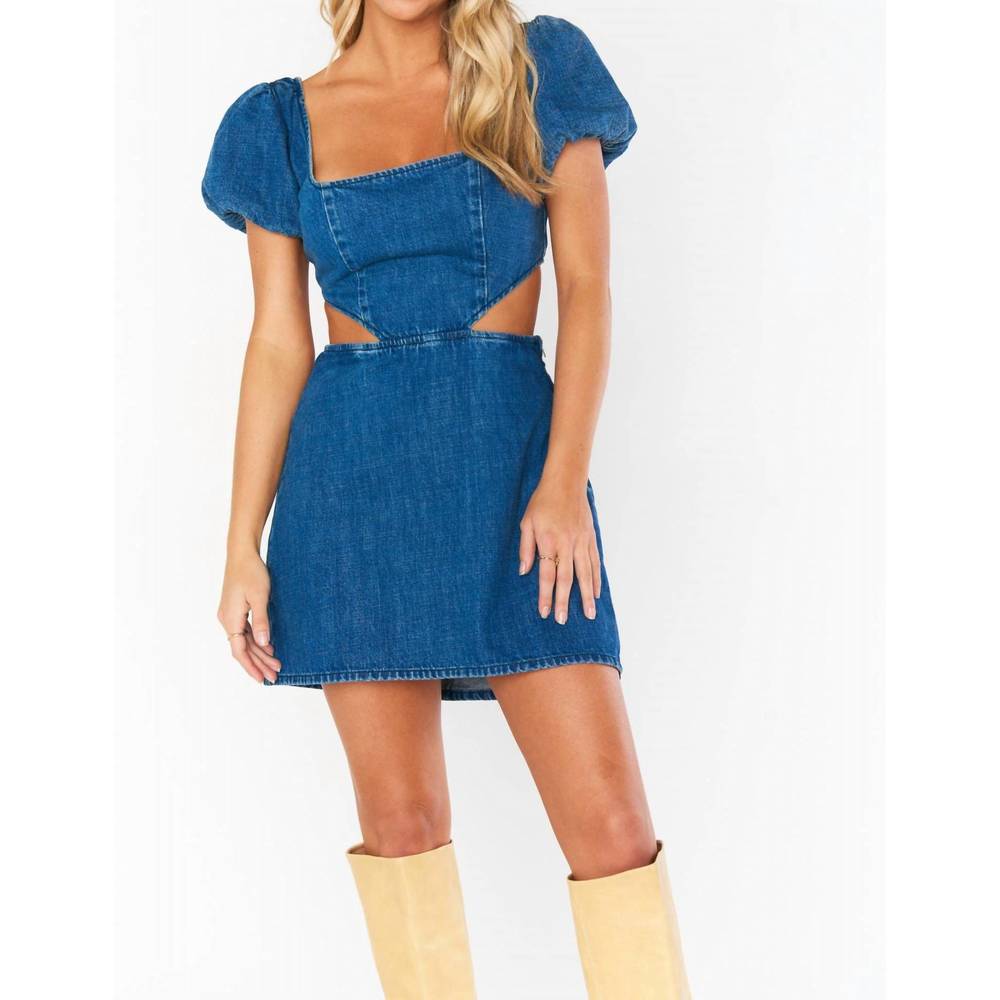 NEW SHOW ME YOUR MUMU city cut dress in deep end